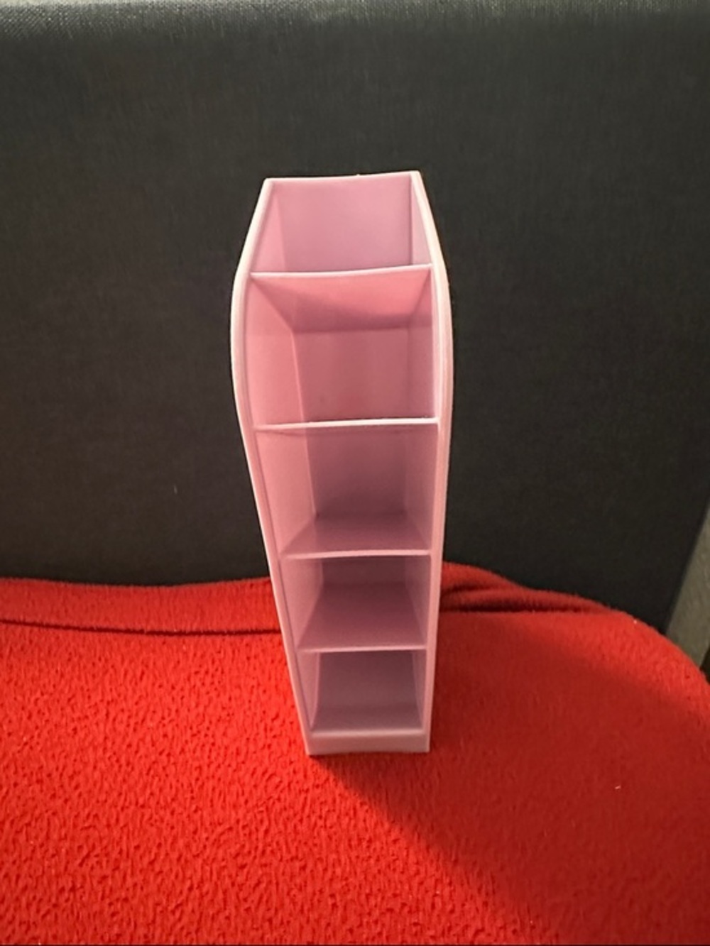 Lavender Purple Vertical Desk Organizer Shelf - Compact Home Storage